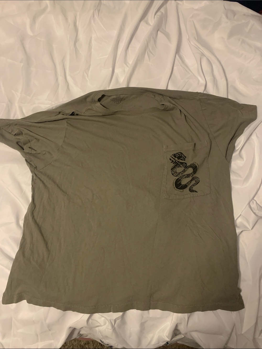 Official Taylor Swift Store REPUTATION Era SNAKE Pocket Shirt - SZ XL